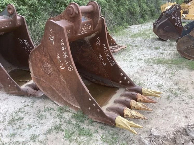 Front of used Hensley Industries Bucket